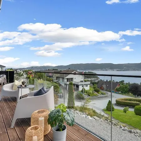 Panorama Utsikt, Luxus, Kvalitet شقة Askoy